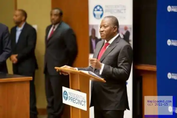 Photos Of Goodluck Jonathan Giving Lecture At The Presidential Precinct, USA